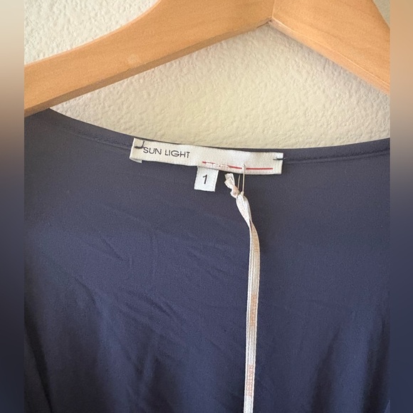 🆕Sun Light Paris Tank Tunic Size 1 (XS) NWT 249$ Blue - Picture 4 of 10
